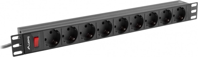 listva za napajanje Rack PDU 19 inča 1U 16A 9xSchuko 3 m crna