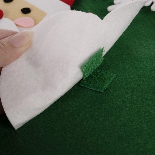 DIY filc božićno drvce s ukrasima 90 cm
