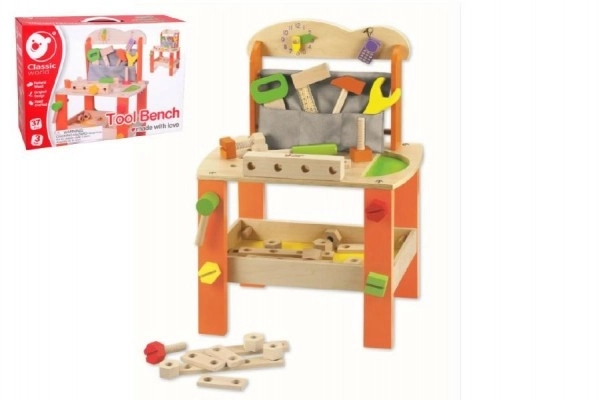 Stol radni s alatima drvo 38 kom 40x56x28 cm u kutiji 42x30x13 cm