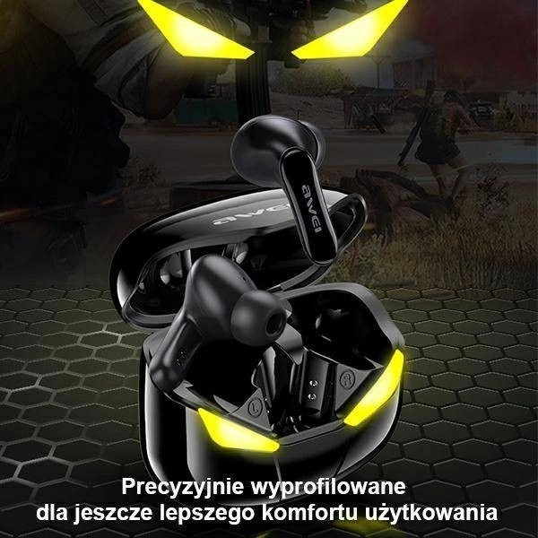 Bežične slušalice Awei T35 s postajom za punjenje igrača crne