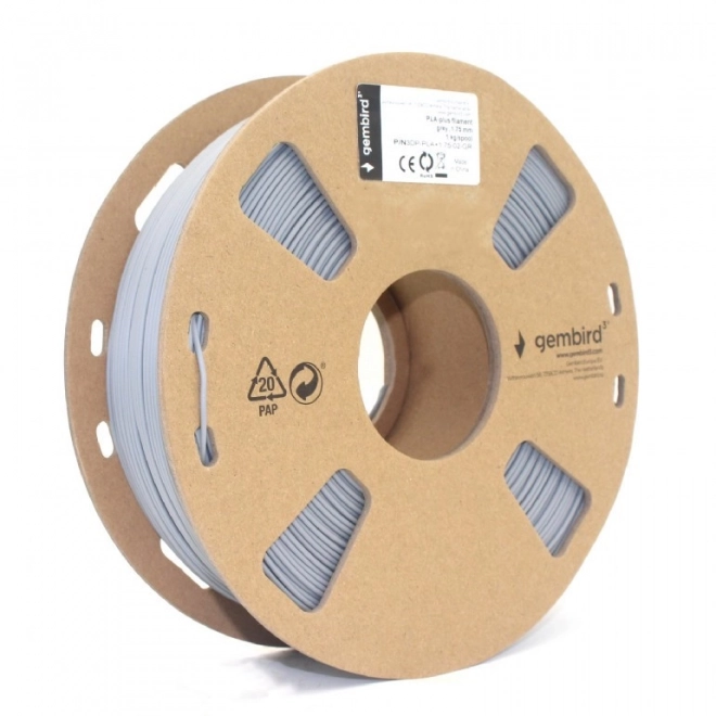 Filament za 3D pisač PLA 1.75 mm sivi 1kg