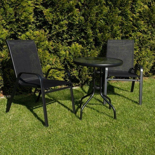 Vrtne metalne stolice - set od 2 kom