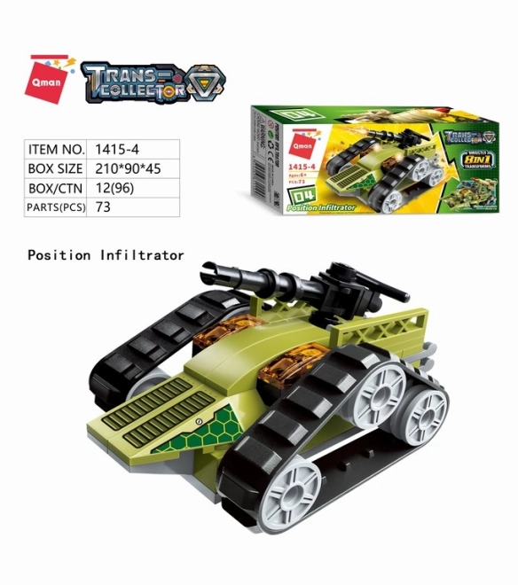 Qman Thunder Expedition Battle Car 1415 set 8v1