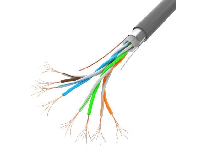 Mrežni kabel LAN FTP 100MB/S CCA 100M sivi