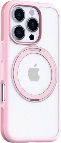 Torras Ostand R Fusion futrola za iPhone 16 Pro Max ružičasta