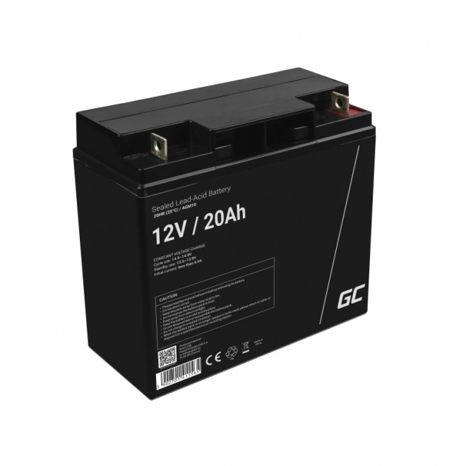 Punjača baterija AGM VRLA Green Cell AGM10 12V 20Ah (za kosilice, čamce, motore, kolica)