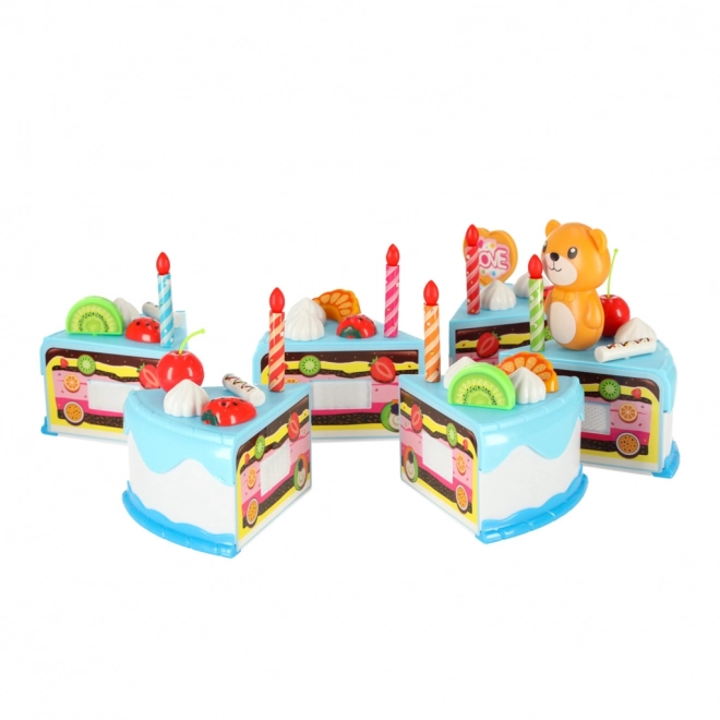 Rođendanska torta plava - 80 dijelova