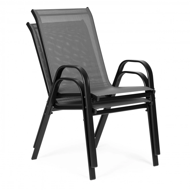 Set vrtnih stolica za terasu, balkon, siva boja
