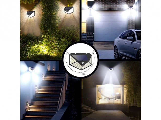 Solarnalampa sa 100 LED i sumračnim senzorom pokreta