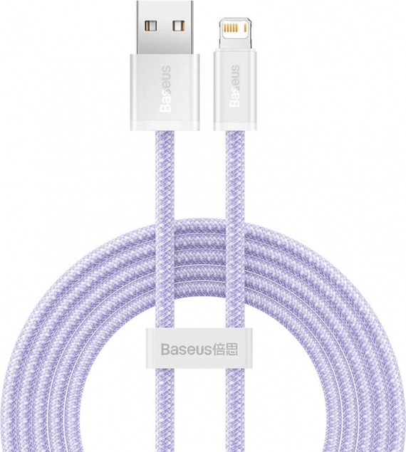 USB–Lightning kabel BASEUS Dynamic 2, 2 m, 2,4 A, ljubičasti