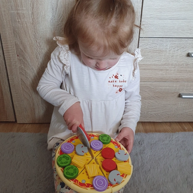 Bigjigs Toys Drvena pizza za rezanje