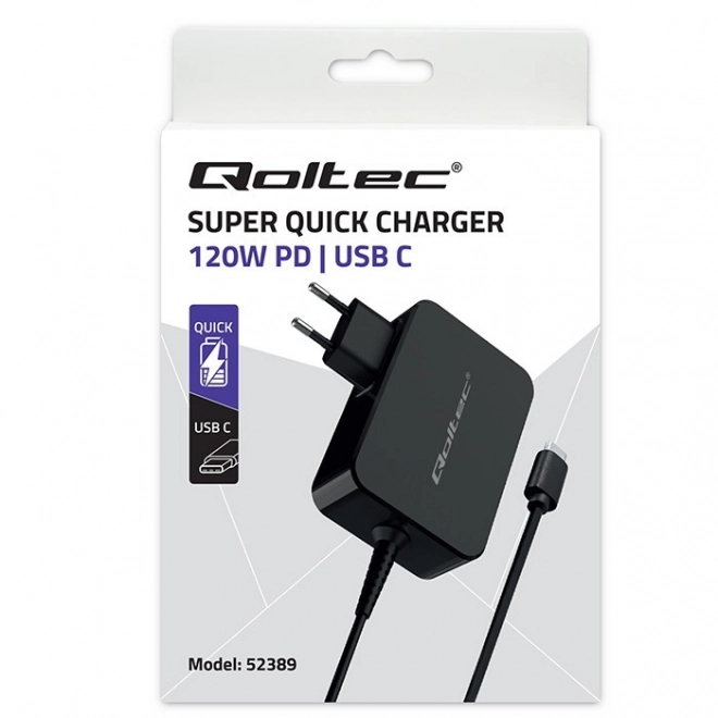 Punjač Qoltec Super Quick PD 120W USB-C