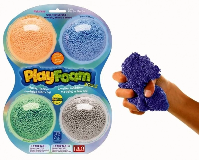 Pjenasta plastelina PlayFoam - boje za dječake 4pack