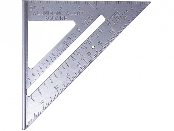 Aluminijski kutnik s graviranim oznakama 180 mm