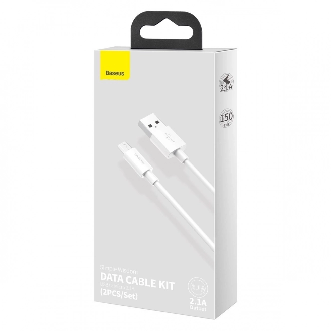 Set podatkovnih kabela Baseus USB na Micro 2,1A 1,5m