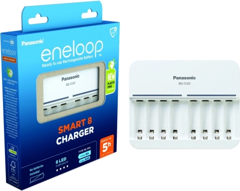 Eneloop punjač bez baterija za 8 kom