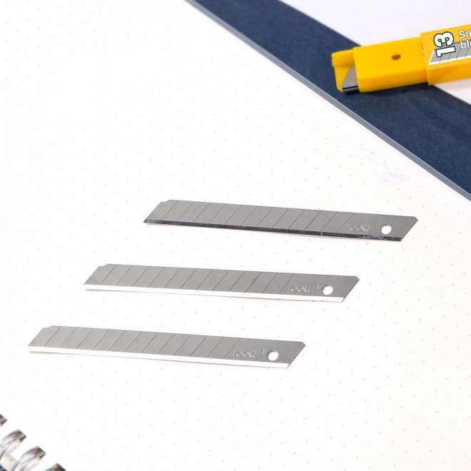 Nož 9 mm 10 kom oštrica Deli Tools EDL-DP092 (srebrna)