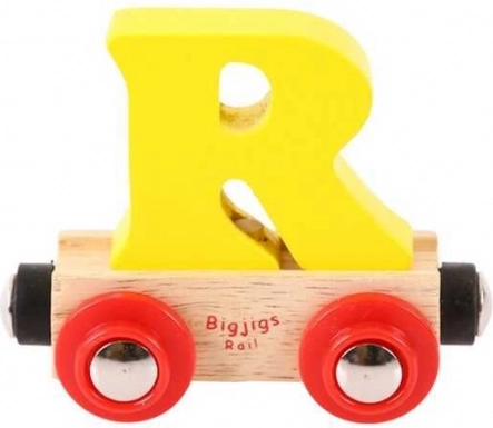 Bigjigs Rail vagon drvene željezničke pruge slovo R