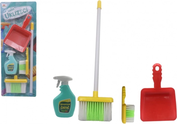 Set za čišćenje za djecu s dodacima, plastika, 5 dijelova