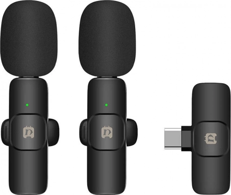 bežični lavalier mikrofon USB‑C Puluz za Android (dvojni set)