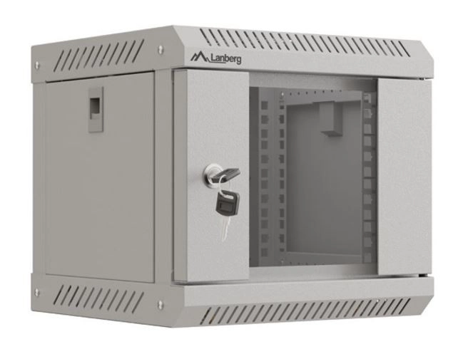 Zidni 10-inčni 4U rack ormar 300x300 sivi