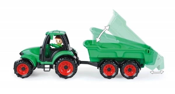Auto Truckies traktor s prikolicom plast 32cm s figuricom u kutiji 24m+