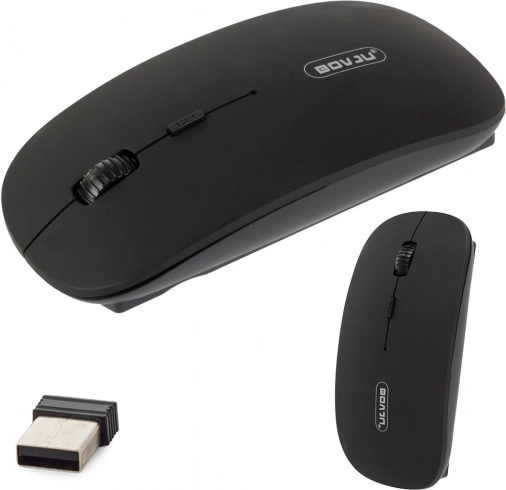Bežični optički miš slim 2,4 GHz – crna