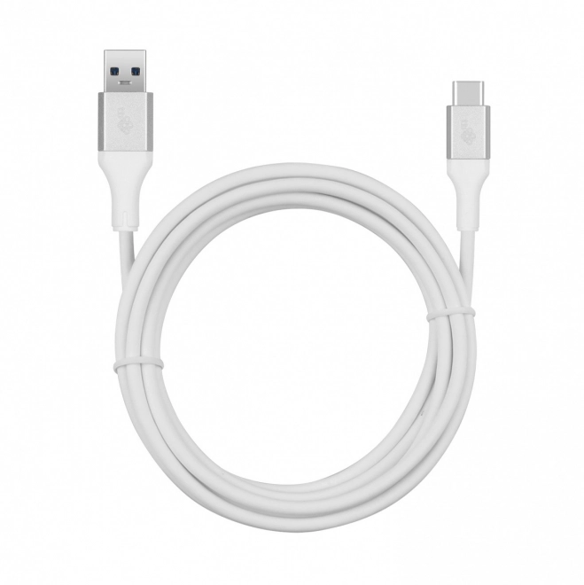 Bijeli USB 3.0 - USB C kabel 2m PREMIUM 3A TPE