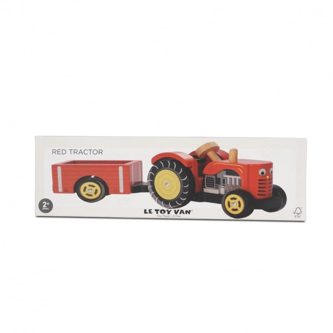 Le Toy Van crveni traktor i prikolica