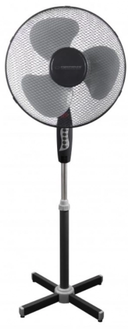 Stojeći ventilator Hurricane crno-sivi
