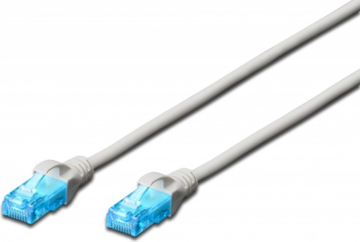 Patch kabel RJ45-RJ45 kat.5e U/UTP AWG 26/7 PVC 0,25 m sivi
