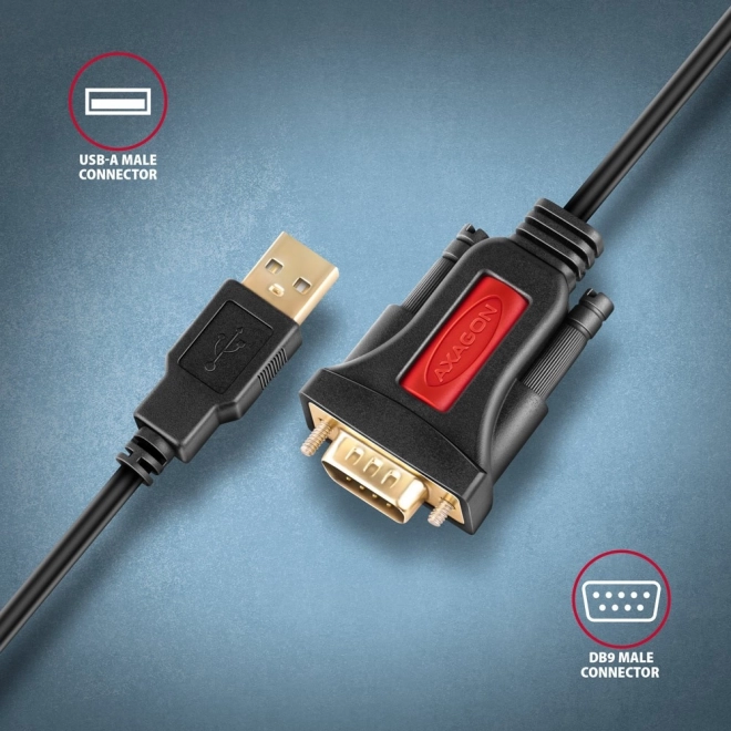 USB 2.0 na RS-232 adapter 1,5 m kabel s čipom Prolific