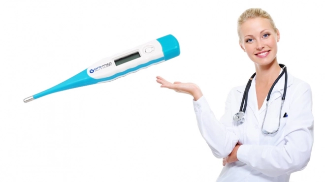 Digitalni termometar ORO-MED FLEXI plavi