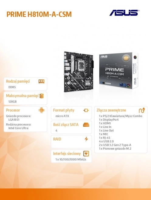 Matična ploča ASUS PRIME H810M-A-CSM