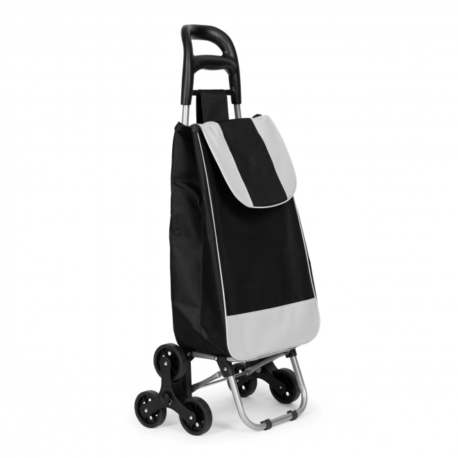 Košarica za kupnju, 25 l, 6 kotača, metalni okvir, crna
