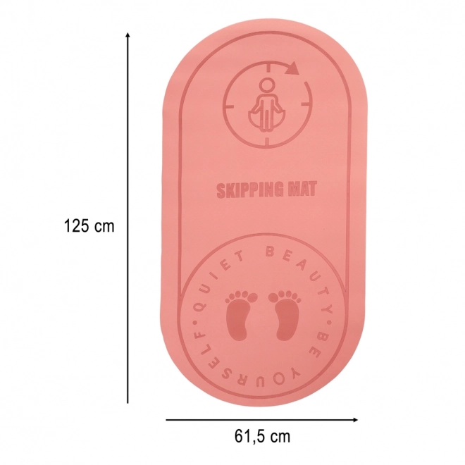 Podloga za vježbanje joge s protukliznom zvučnom izolacijom 127x63x0,6 cm ružičasta
