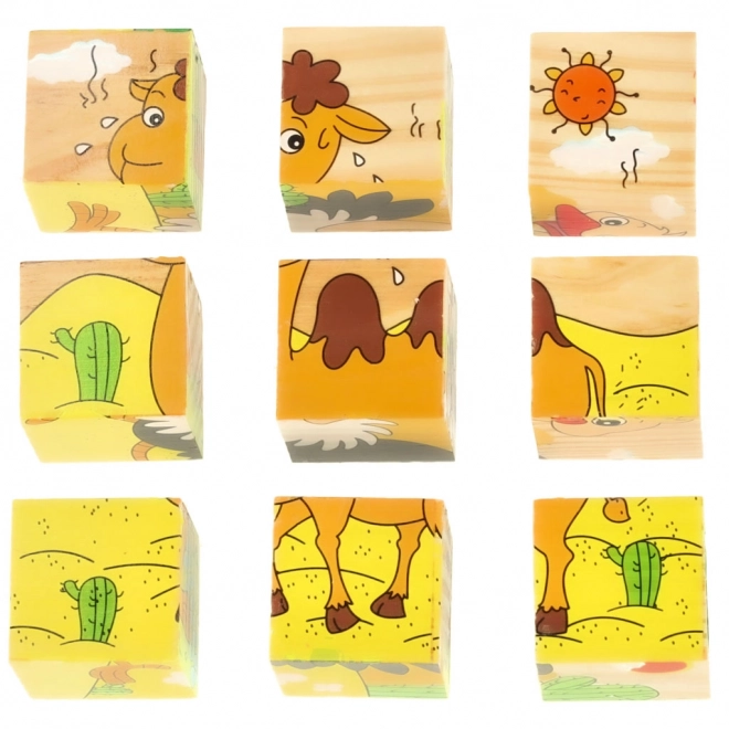 Drvene puzzle Safari 3D
