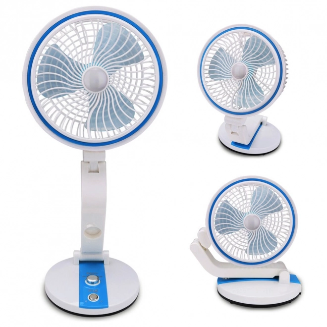 Prijenosni sklopivi ventilator s LED svjetlom i USB punjenjem