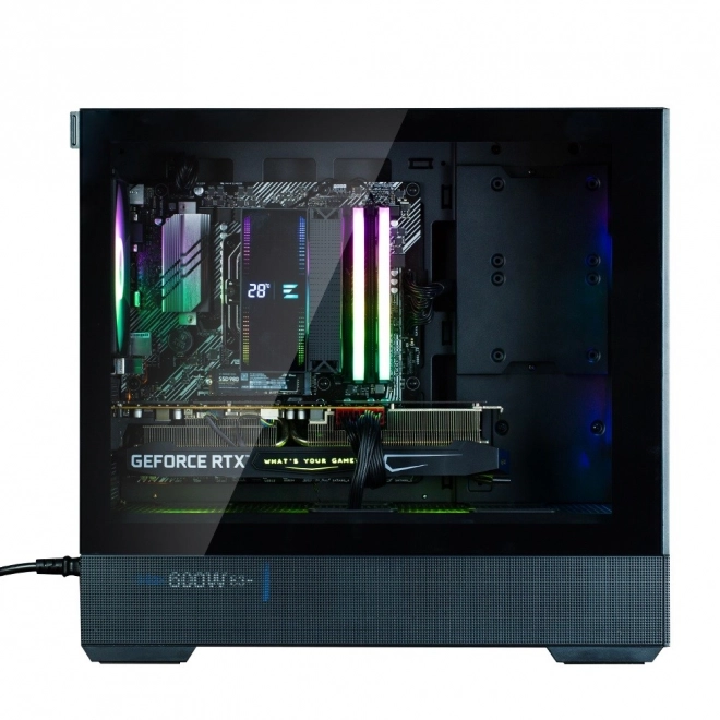 Ormar P30 Air mATX Mini Tower s ARGB ventilatorima crna