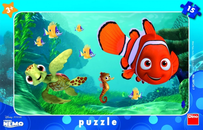 Puzzle Nemo i kornjača s 15 dijelova