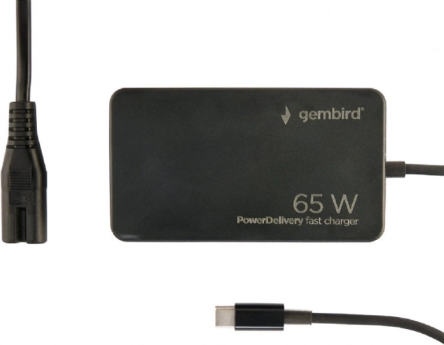 univerzalni USB‑C punjač 65 W s brzim punjenjem, crna