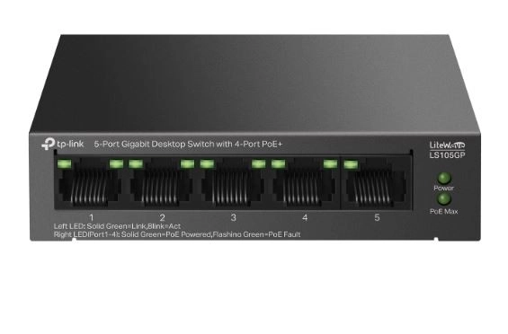 5-Portni Gigabitni Desktopni Switch PoE+