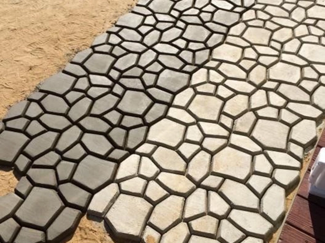 Kalupl za betonske pločice mačja glava