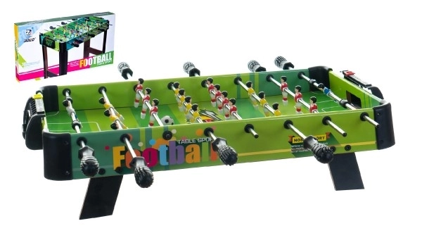 Nogometna/Football društvena igra 71x36cm drvena metalna letva s brojačem u kutiji 67x7x36cm