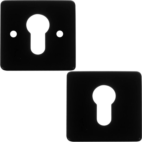 Moderna mat crna s kvadratnom rozetom