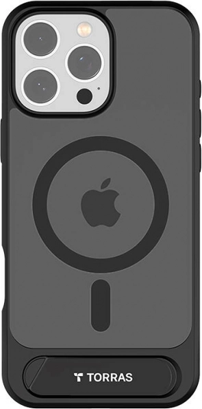 Torras Pstand futrola s magnetskim stalkom za iPhone 16 Pro Max – crna