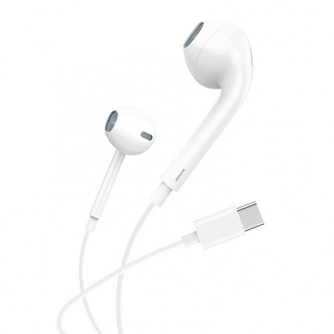 Slušalice za uši, žičane Foneng T15, USB-C, 1,2 m (bijela)