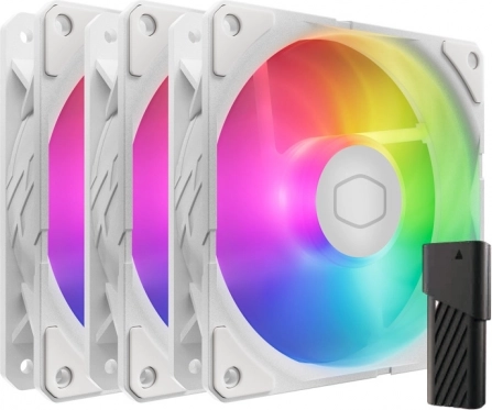 Ventilatori Cooler Master SickleFlow Edge 120 ARGB bijeli – set 3 kom