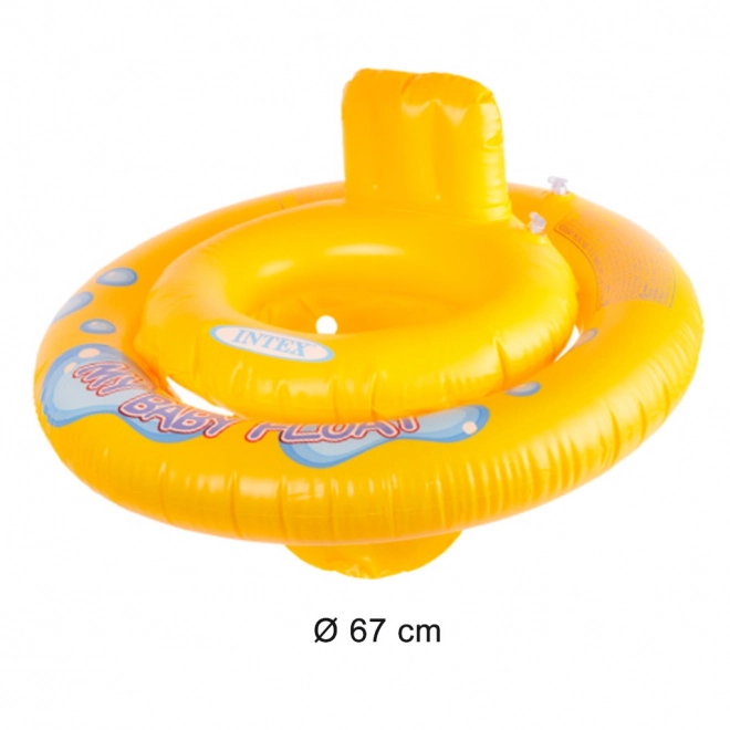 INTEX napuhavajući prsten s sjedalom za djecu, ponton 67cm, 6-18 mjeseci