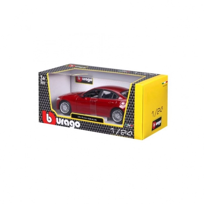 Bburago 1:24 Alfa Romeo Giulia (2016) Metalik crvena 18-21080
